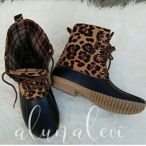 Animal Print Rain Boots